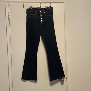 Veronica Beard Beverly 10” skinny flare high waisted jeans